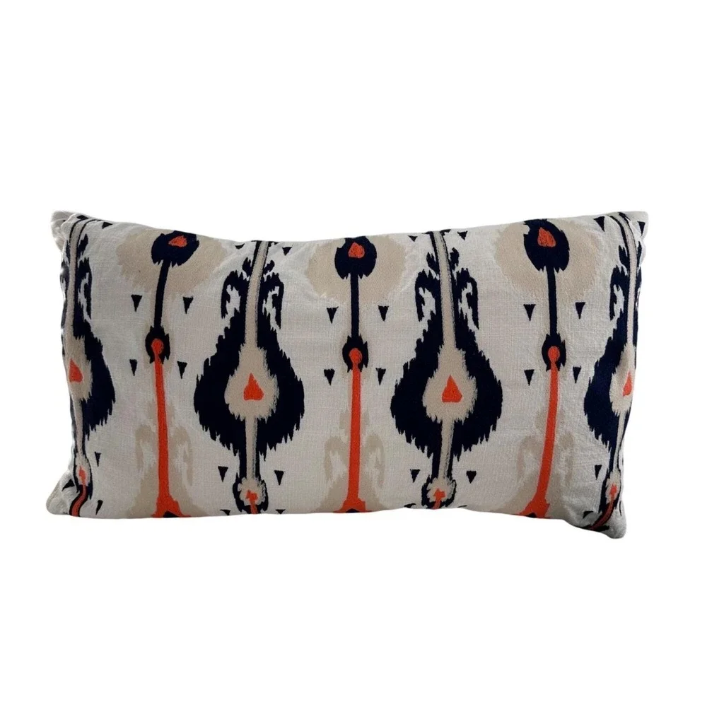Devi‎ Designs Santorini Emb Ikat Decorative Pillow 14x23 Southwestern Bohemian